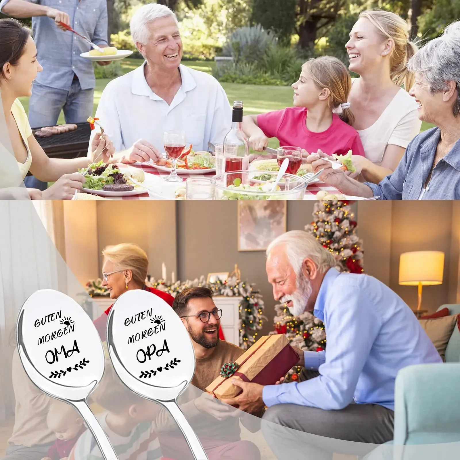 Ложка Кавова  Grandma and Grandpa  2 шт., фото №5