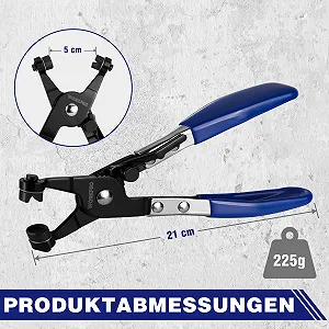 Плоскогубцы для хомутов WORKPRO для хомутов и плоских хомутов Инструмент для снятия и установки хомутов, инструмент для ремонта автомобилей synthetic.ua - Фото 1