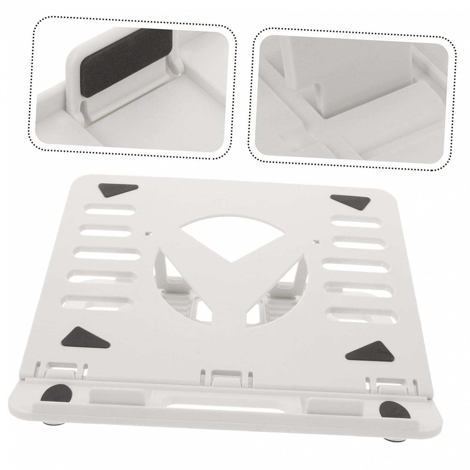 Подставка для ноутбука SOIMISS, пластиковая, складная, регулируемая, для ноутбука, планшета и книг, с рассеиванием тепла, фото №8 Подставка для ноутбука SOIMISS, пластиковая, складная, регулируемая, для ноутбука, планшета и книг, с рассеиванием тепла, фото №8