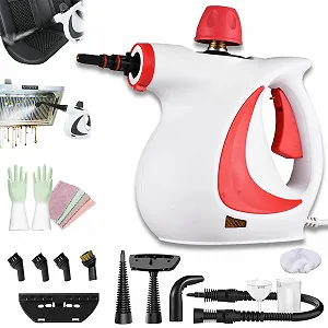 Ручний пароочисник Rheinwing 2026 Upgrade 350 мл 3,2 Бар 1050 Вт 12 аксесуарів Red - Фото 1