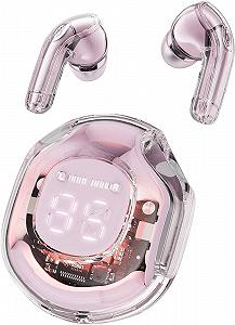 Беспроводные наушники Acefast T8 вакуумные розовые synthetic.ua - Фото 1