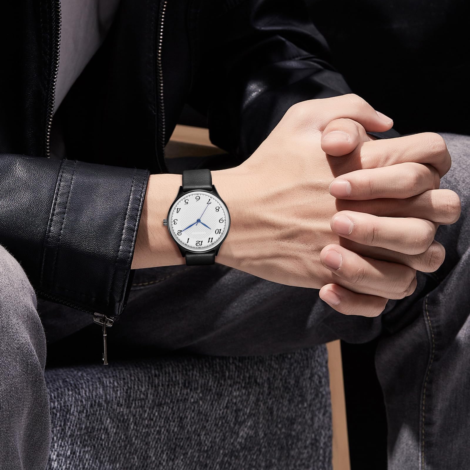 Чоловічий годинник CIVO Класичний бізнес A-1 Чоловічий Чорний, фото №5