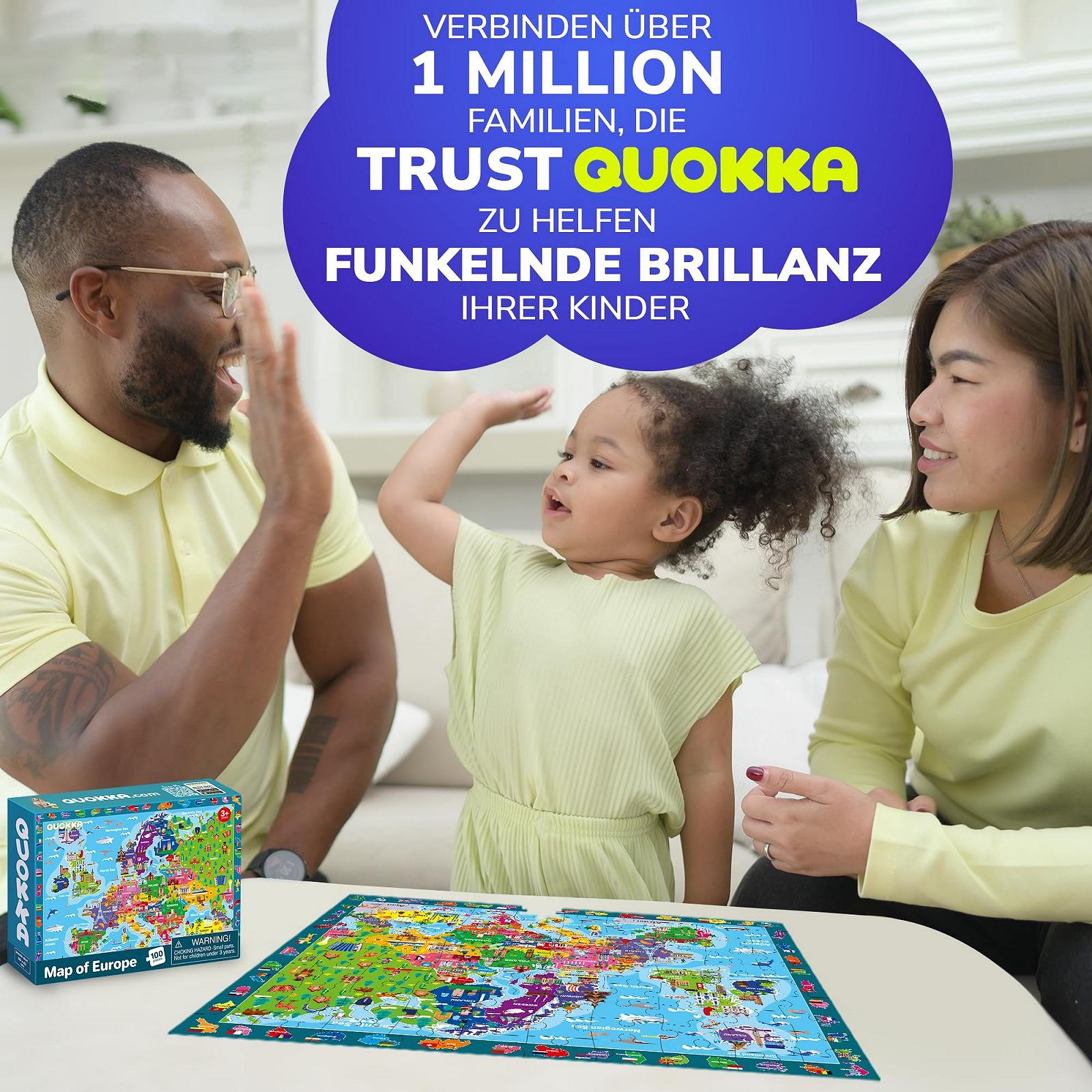 Пазл QUOKKA Space Maps Europe and World Map 100 элементов 3 большие игры для детей от 4 до 8 лет, фото №2 Пазл QUOKKA Space Maps Europe and World Map 100 элементов 3 большие игры для детей от 4 до 8 лет, фото №2