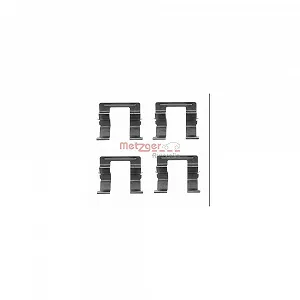 Комплект принадлежностей, тормозные колодки METZGER 109-1605 MAZDA передняя ось - Фото 1