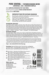 Маска для лица SANTE Naturkosmetik Pore Control для глубокого очищения с активированным углем, BHA и ниацинамидом, веганская маска для комбинированной кожи, для очищения лица, 8 мл synthetic.ua - Фото 1