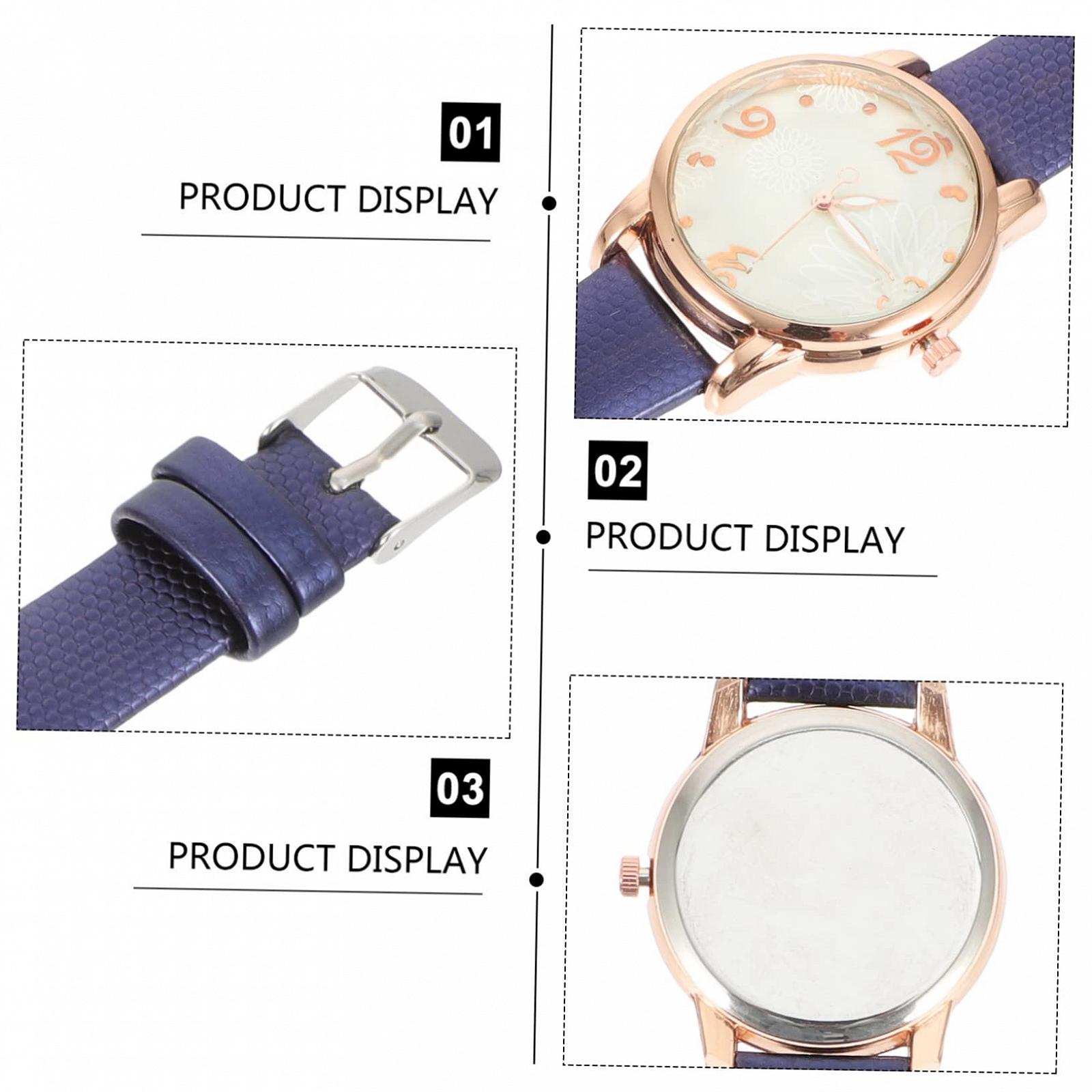 Жіночий годинник Healvian Повсякденний Зміїний візерунок Шкіряний ремінець, фото №4