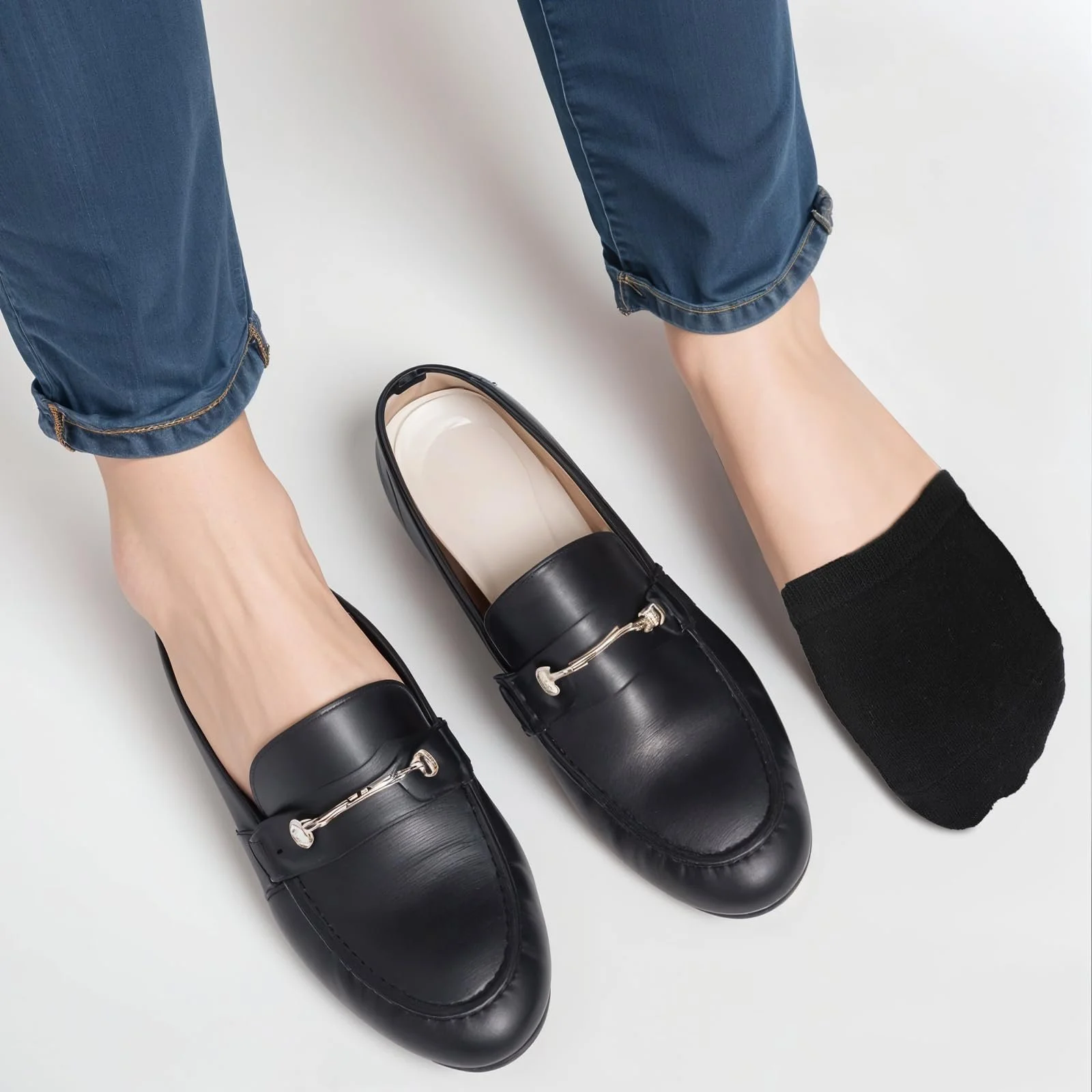 Жіночі шкарпетки з пальцями 6 пар дихаючі напівшкарпетки протиковзкі, фото №7