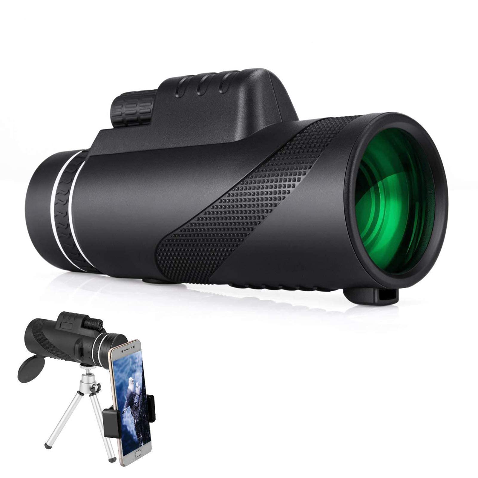 Монокуляр Gift Telescope 10x40 для смартфона тримач штатив Bak4 Призма водонепроникний, фото №2