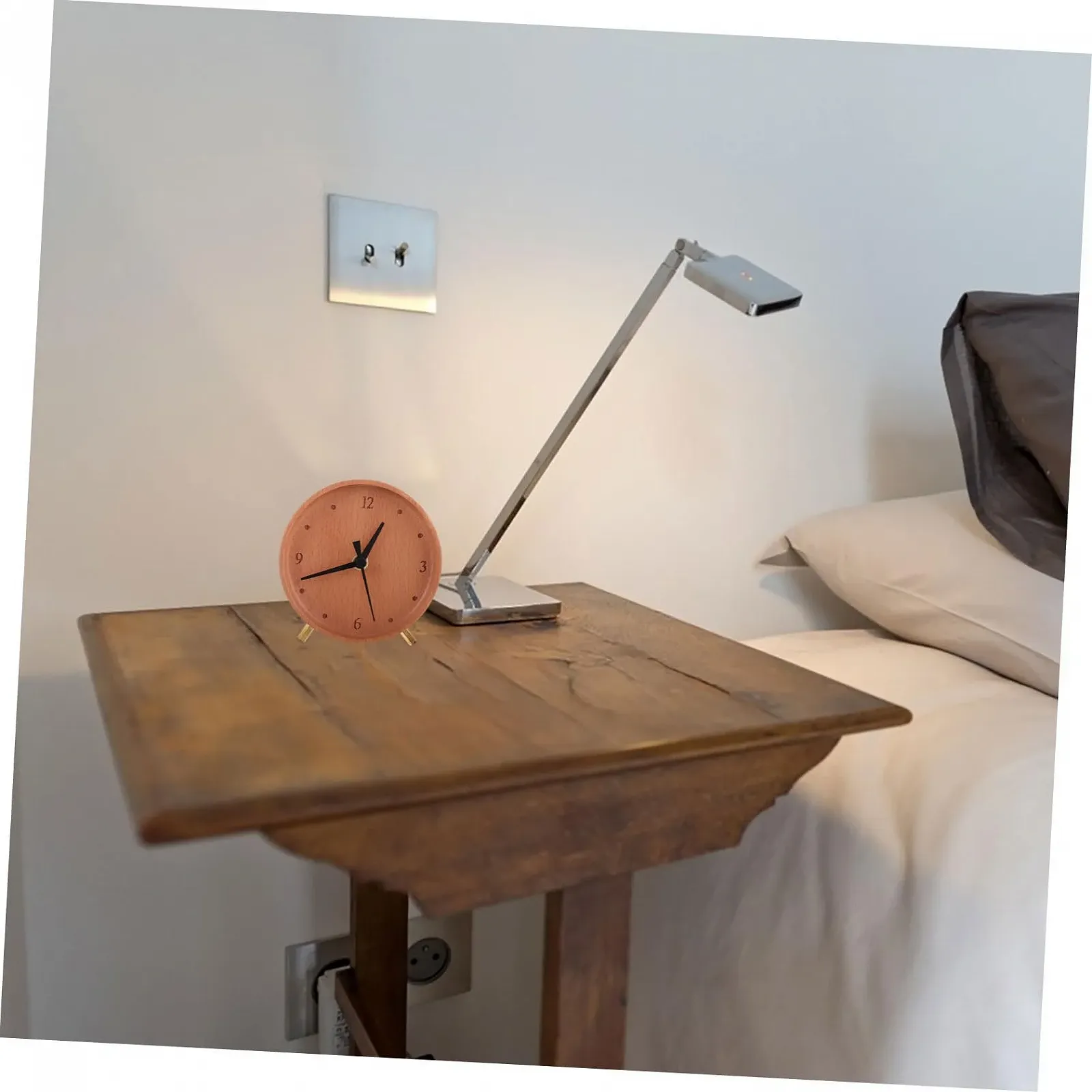 Настільний годинник у стилі ретро PartyKindom Світло-коричневий, фото №4