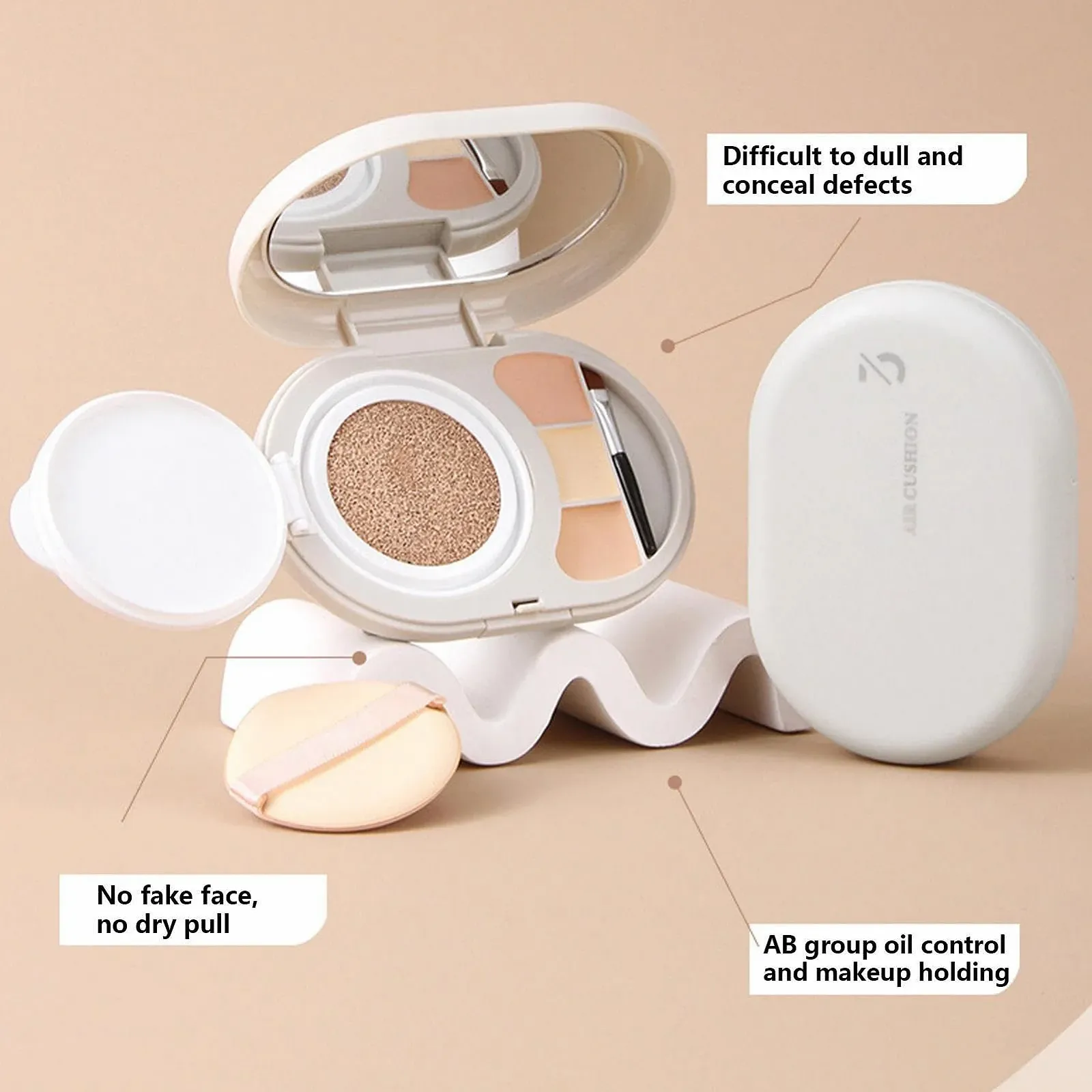 Палетка консилерів Lambo Триколірна палетка консилерів для обличчя, фото №4