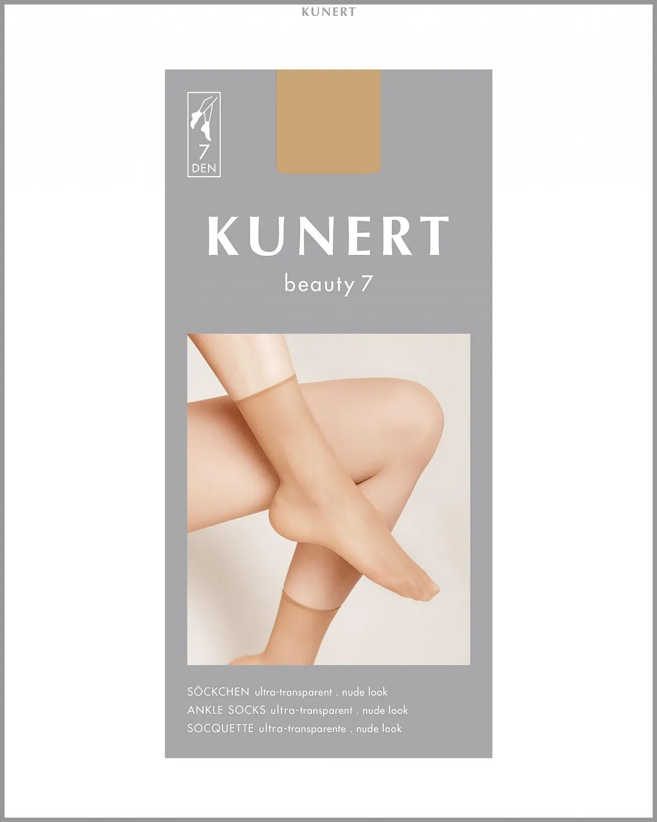 Гольфы KUNERT Женские 15 DEN Бежевый 7, фото №4