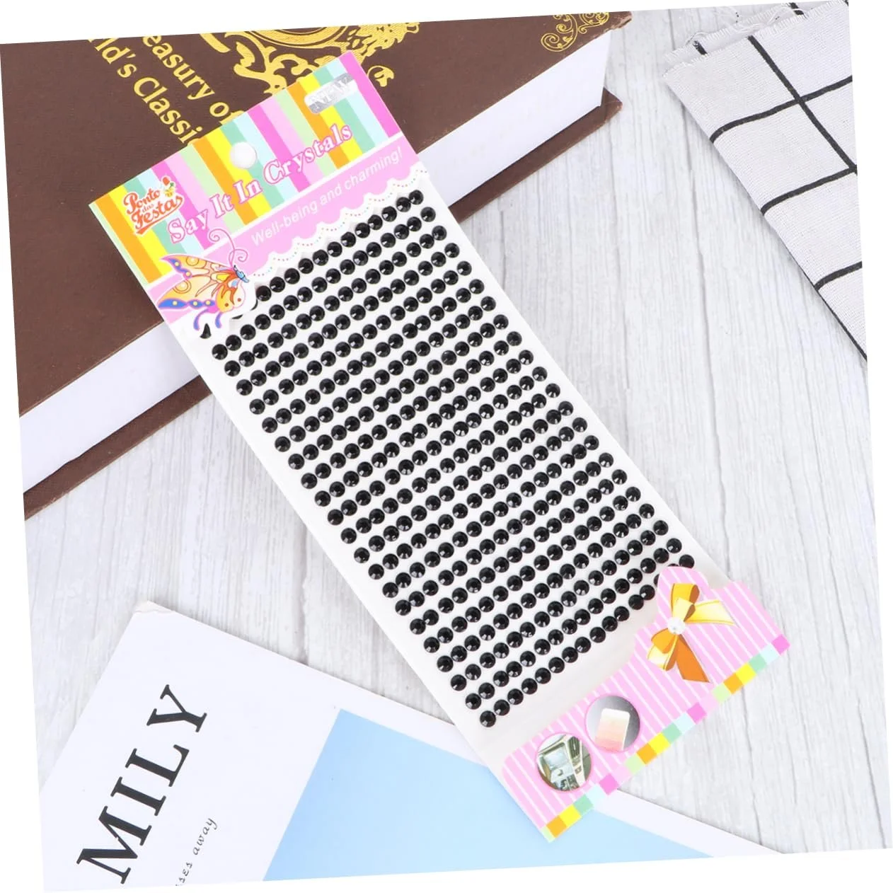 Стрази FRCOLOR Самоклеючі 702 шт Чорний, фото №7