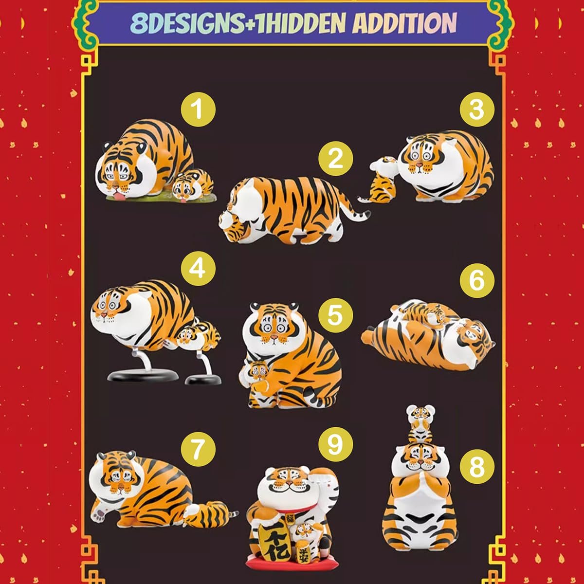Фигурки Aven Rabbit Panghu With Baby Series 1 Blind Box, случайный дизайн, фото №3