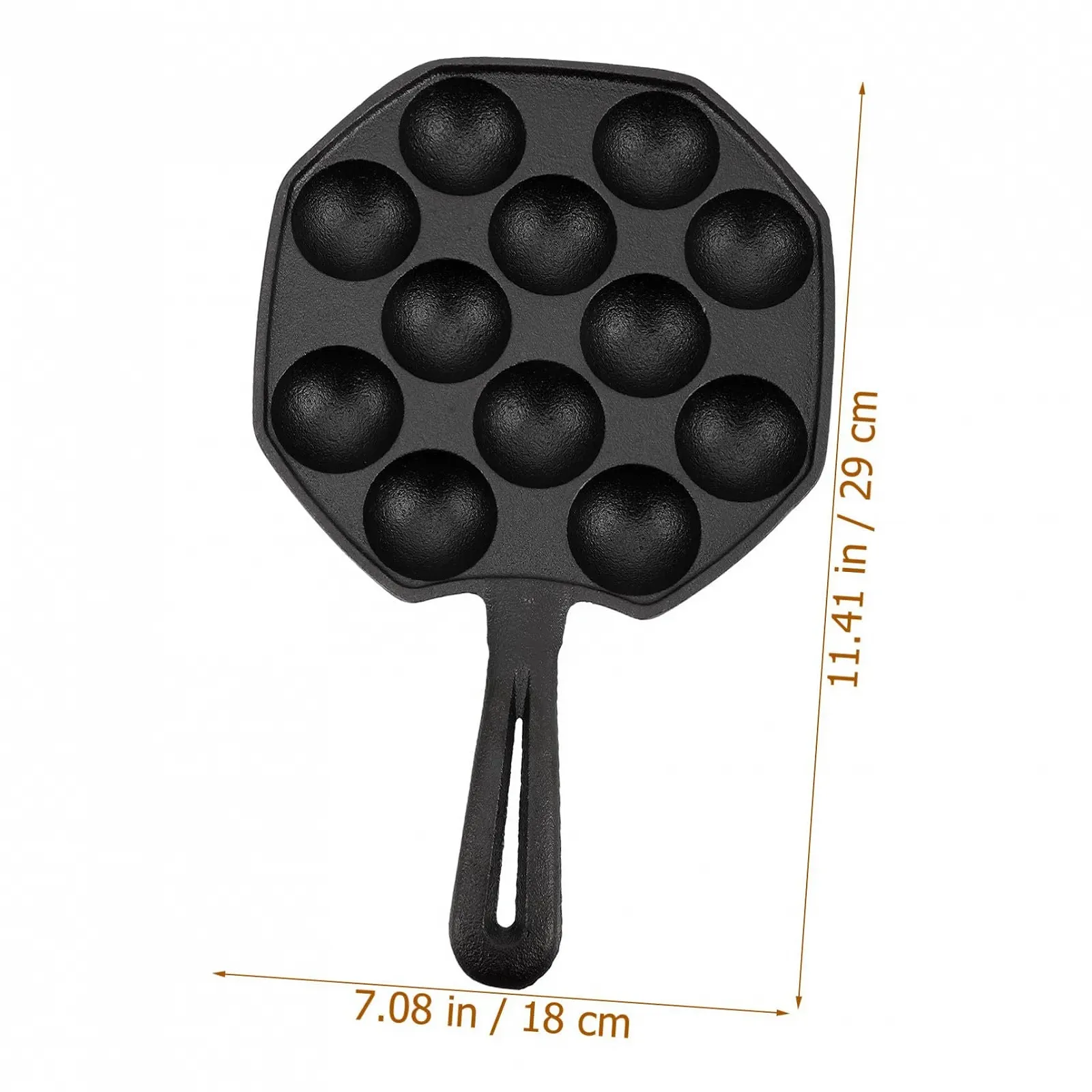 Набор форм для выпечки чугунный на 12 лунок для улиток антискользящий с ручками, фото №9