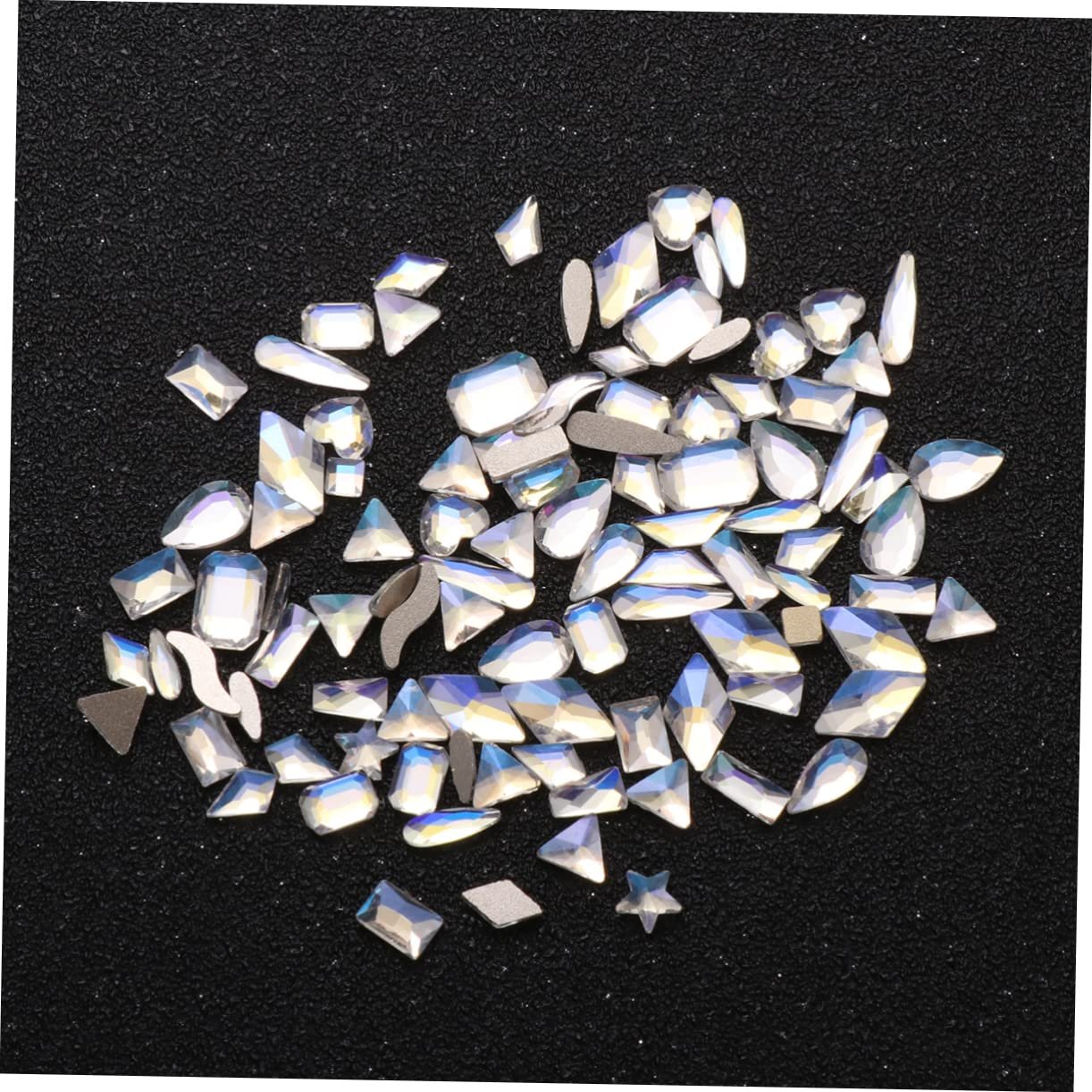 Стрази для нігтів 100 шт, блискучі прикраси для манікюру, аксесуари універсальне використання, фото №3