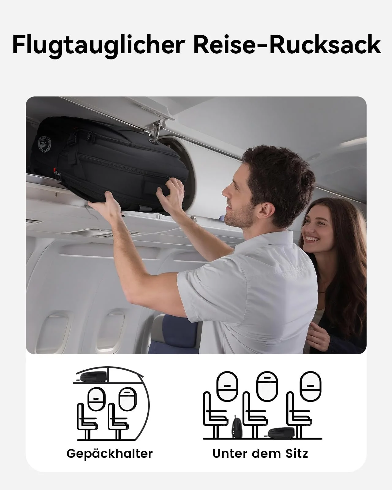 Рюкзак для ноутбука CROSSGEAR 30L 14-17.3 дюйма водонепроницаемый с карманами YKK Zippers Черный, фото №9