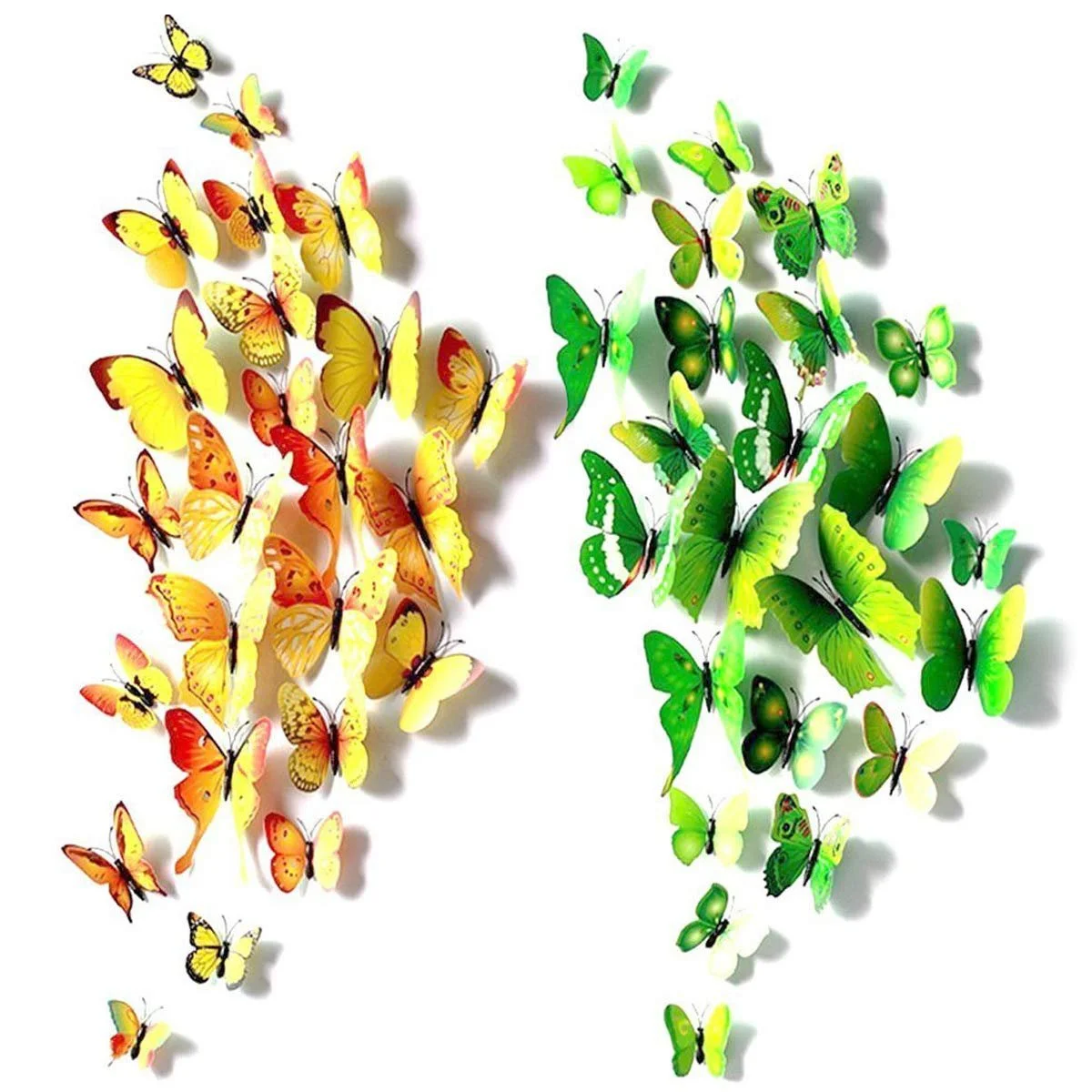 Набір наклейок iwobi 3D Метелики 72 шт., фото №3