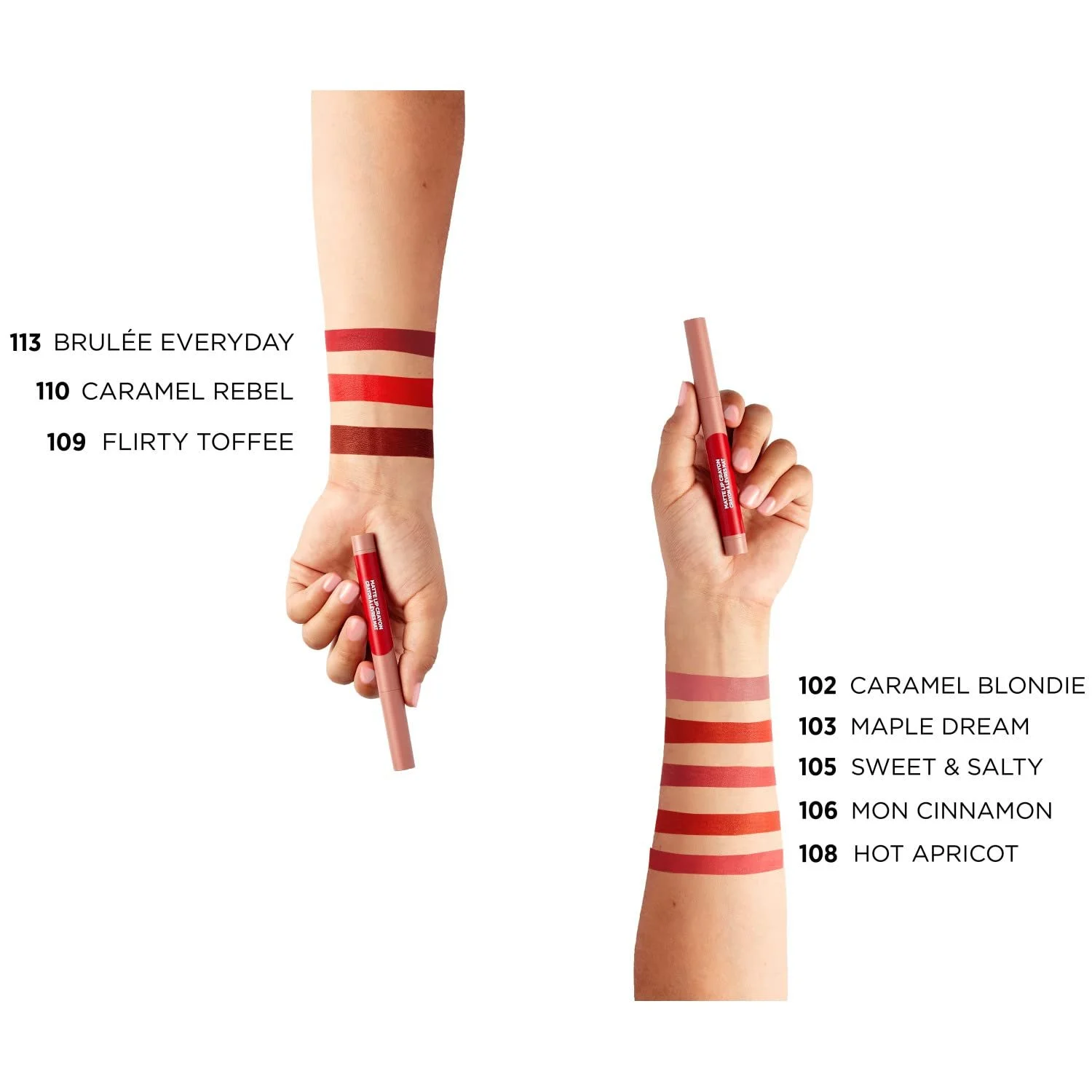 Матова помада-олівець для губ L'Oréal Paris Infaillible Matte 105 Sweet and Salty / 1.3 г, фото №5