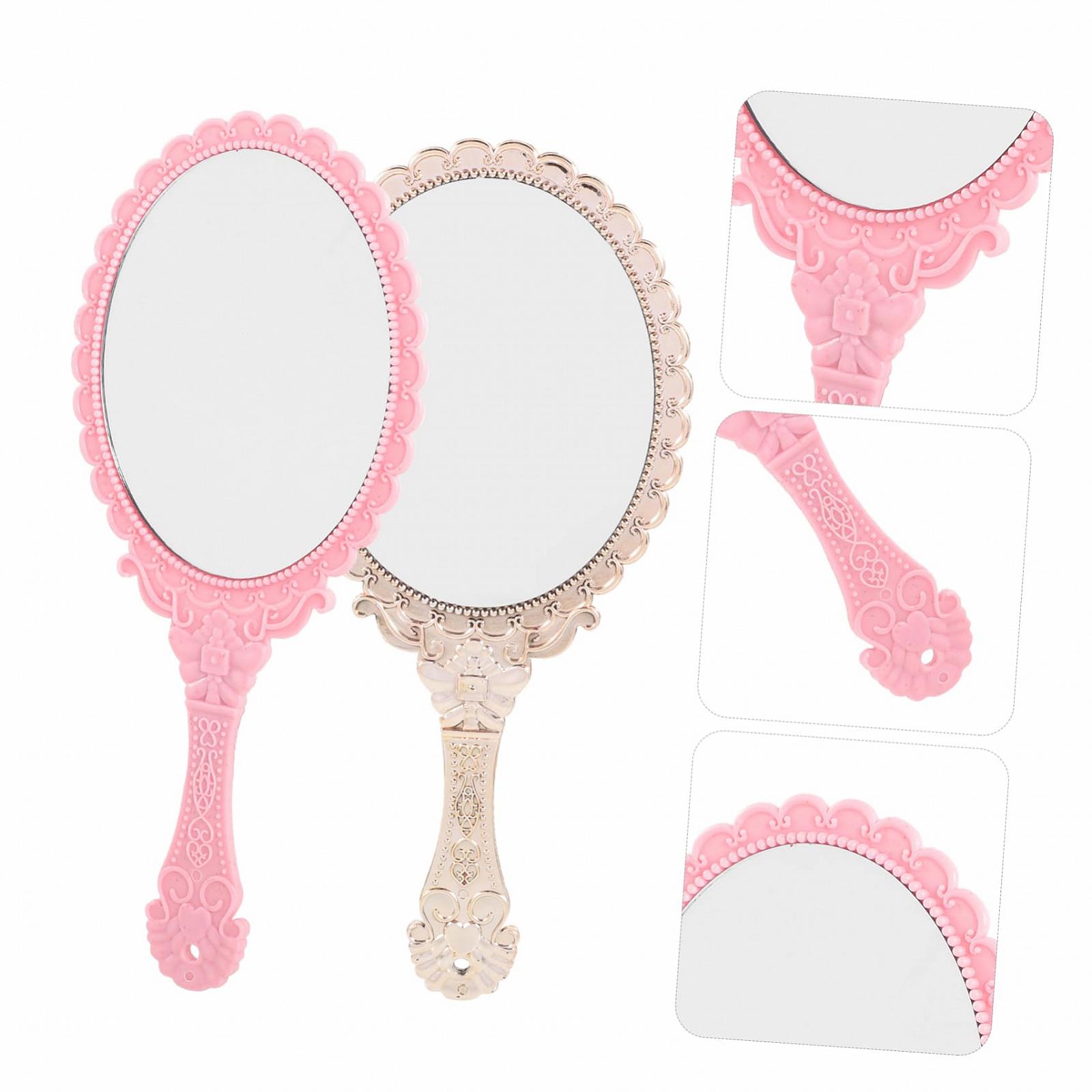 Дзеркало Angoily Портативний Пластиковий Міні з мереживом для макіяжу 4 шт. квітковий, фото №7 Дзеркало Angoily Портативний Пластиковий Міні з мереживом для макіяжу 4 шт. квітковий, фото №7