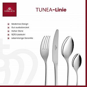 Набір столових приборів Gerlach 1760 Tunea на 6 персон, сріблястий synthetic.ua - Фото 1