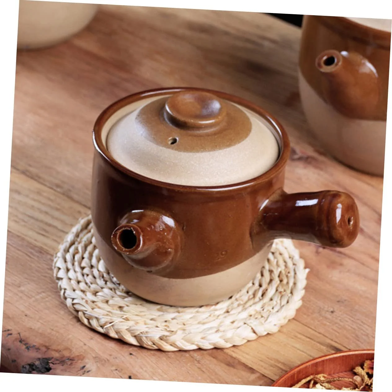 Горшок глиняный Cabilock для травяных отваров и тушения небольшой, фото №6