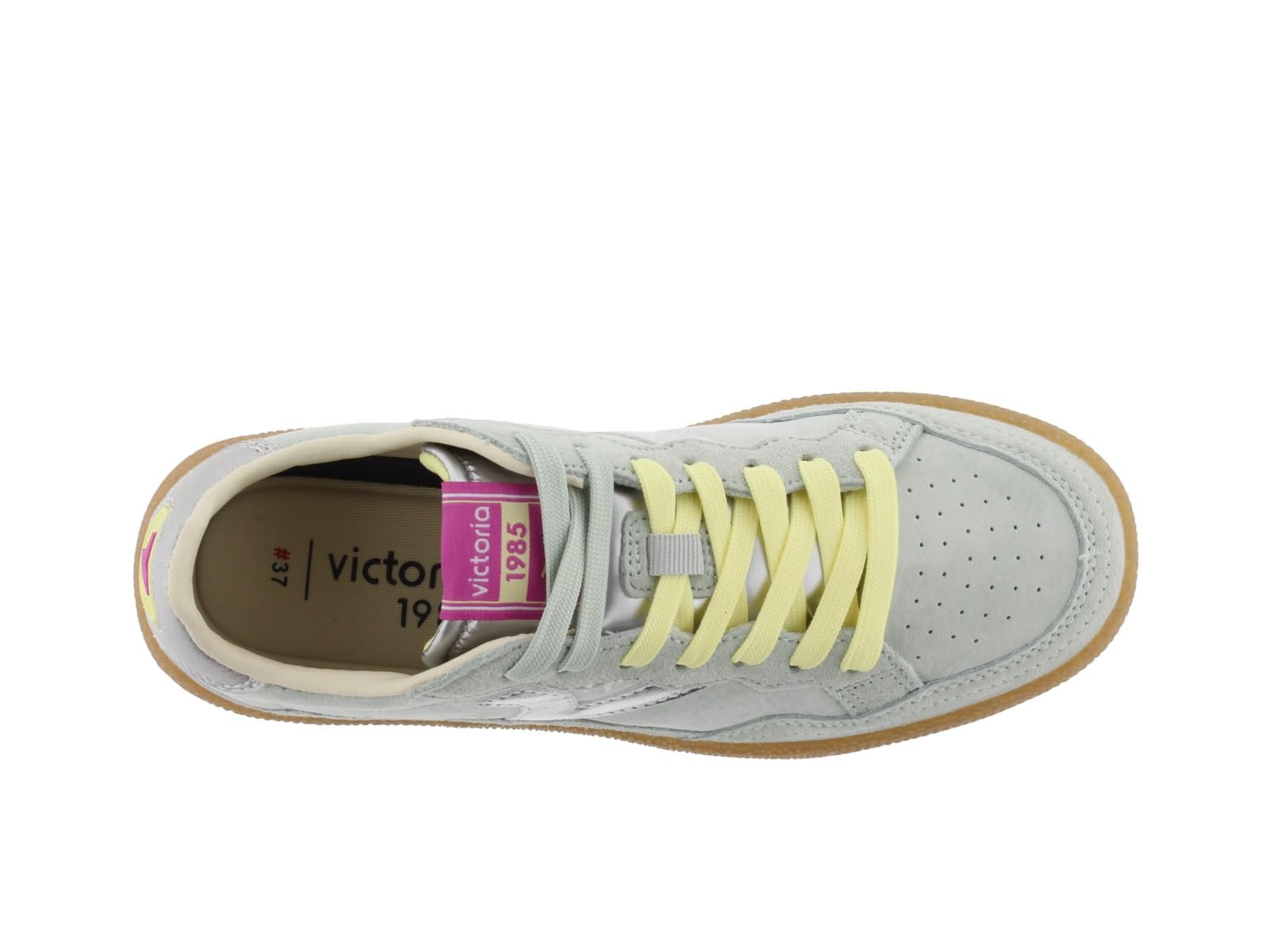 Кросівки Victoria 1985 Basket Unisex Smash Split Leather & Retro Logo & Caramel Sole 8806107 для дорослих, фото №4