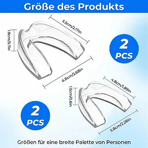 Ночная шина от бруксизма, Набор 4 шт, Эффективное средство от храпа, Защита для зубов, Улучшает сон synthetic.ua - Фото 1