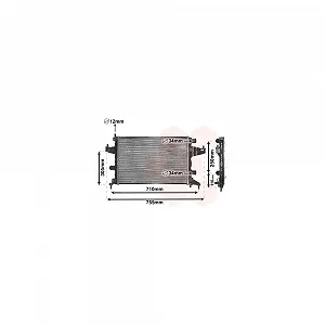 Радіатор охолодження двигуна VAN WEZEL 37002303 для OPEL VAUXHALL - Фото 1