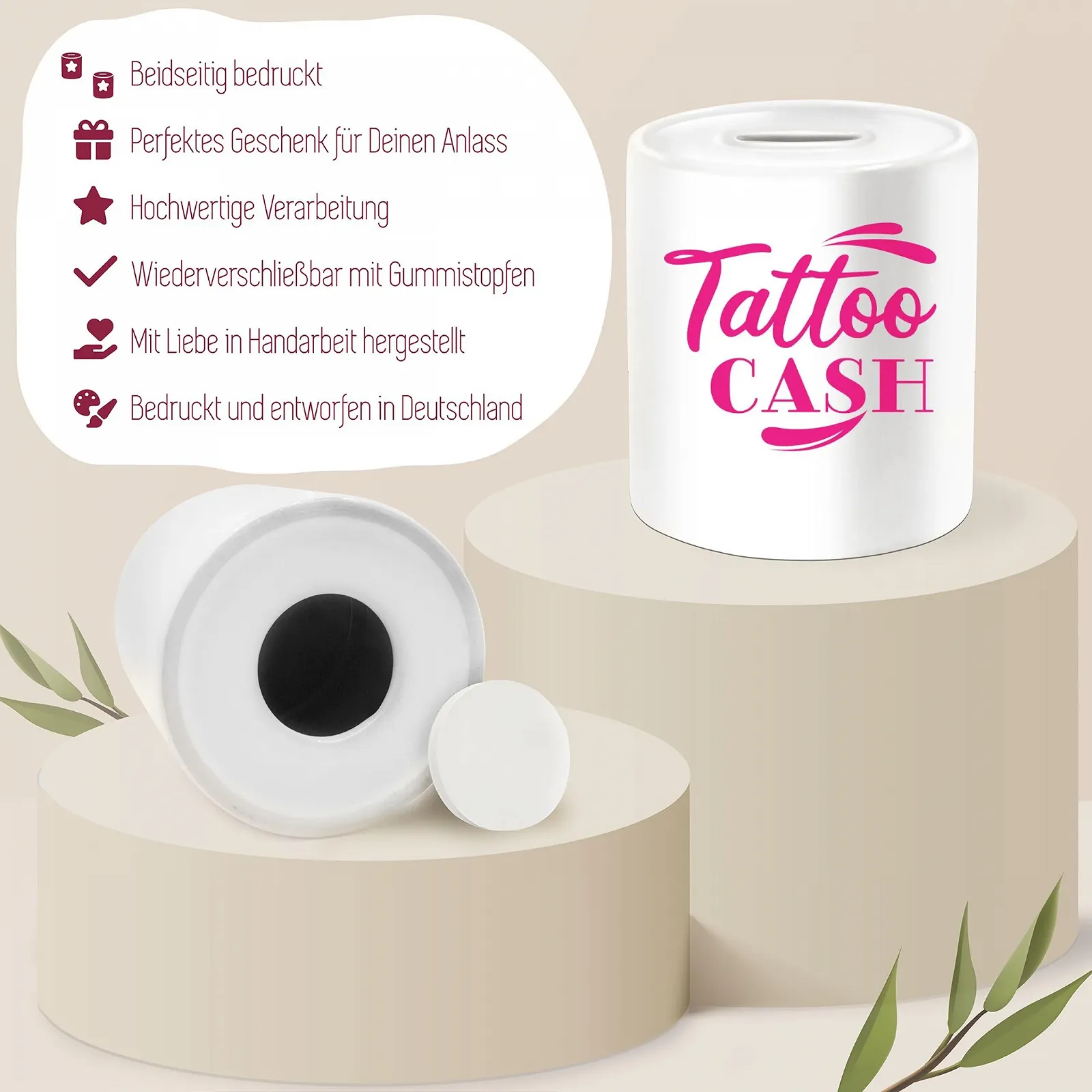 Скарбничка Tattoo Cash Gift Saving Керамічна, фото №4