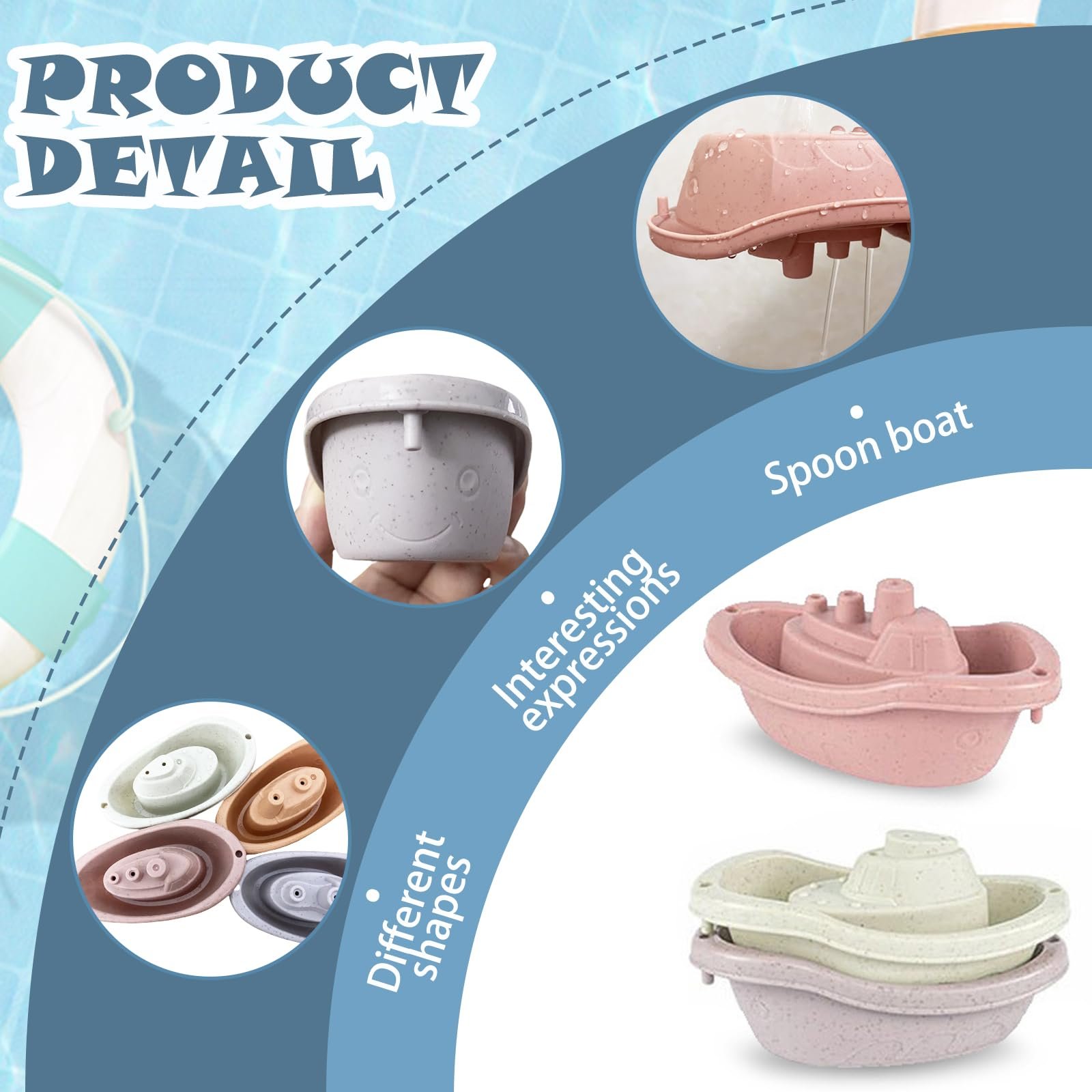 Игрушки для ванны 8 шт, фото №5