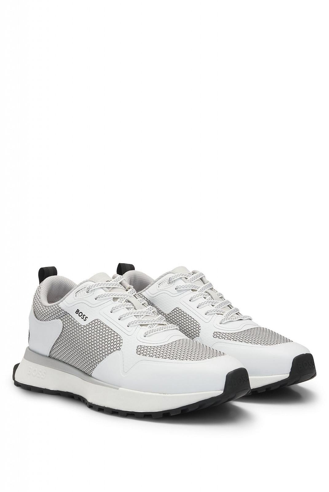 Кросівки BOSS Jonah Runn Чоловічі З різних матеріалів з сіткою та логотипами, фото №2