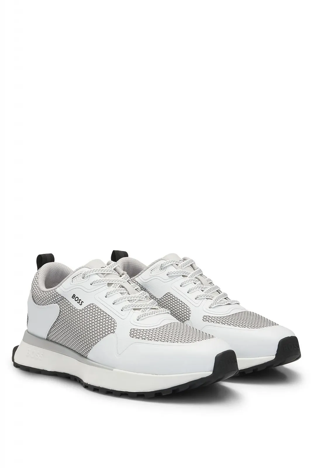 Кросівки BOSS Jonah Runn Чоловічі З різних матеріалів з сіткою та логотипами, фото №2