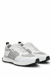 Кросівки BOSS Jonah Runn Чоловічі З різних матеріалів з сіткою та логотипами synthetic.ua - Фото 1