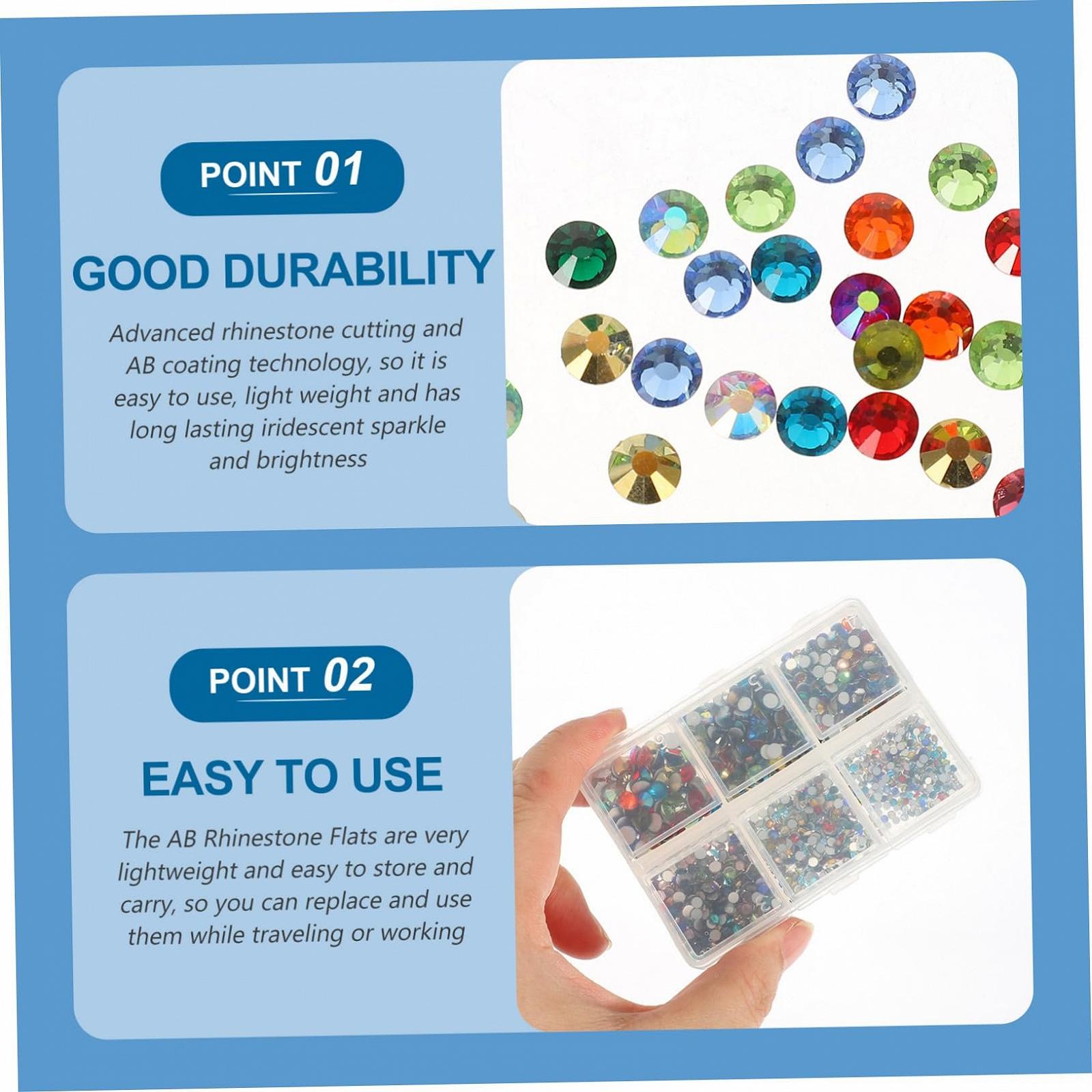 Набір Пласкі Стрази Healeved Штучні Накладні Нігті, фото №3