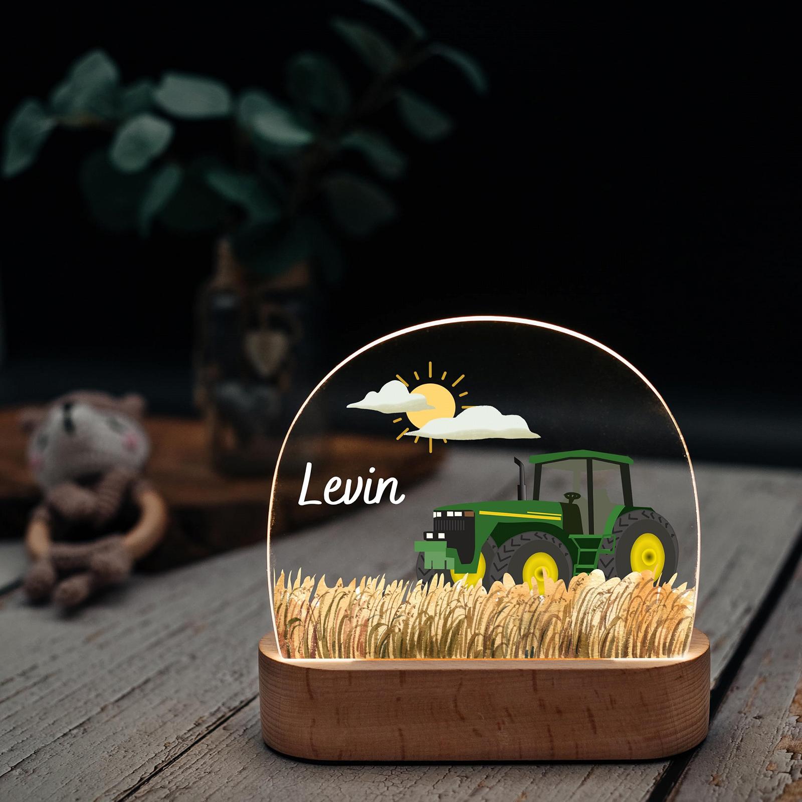 Настільна лампа Bärenfreunde® Персоналізована нічна дитяча Світильник для немовлят Трактор зелений, фото №3 Настільна лампа Bärenfreunde® Персоналізована нічна дитяча Світильник для немовлят Трактор зелений, фото №3
