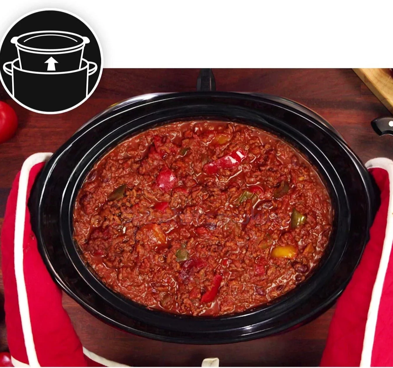 Повільноварка Crock-Pot CSC012X Auto-Stir (5.7 л) з автоматичним помішуванням, фото №7