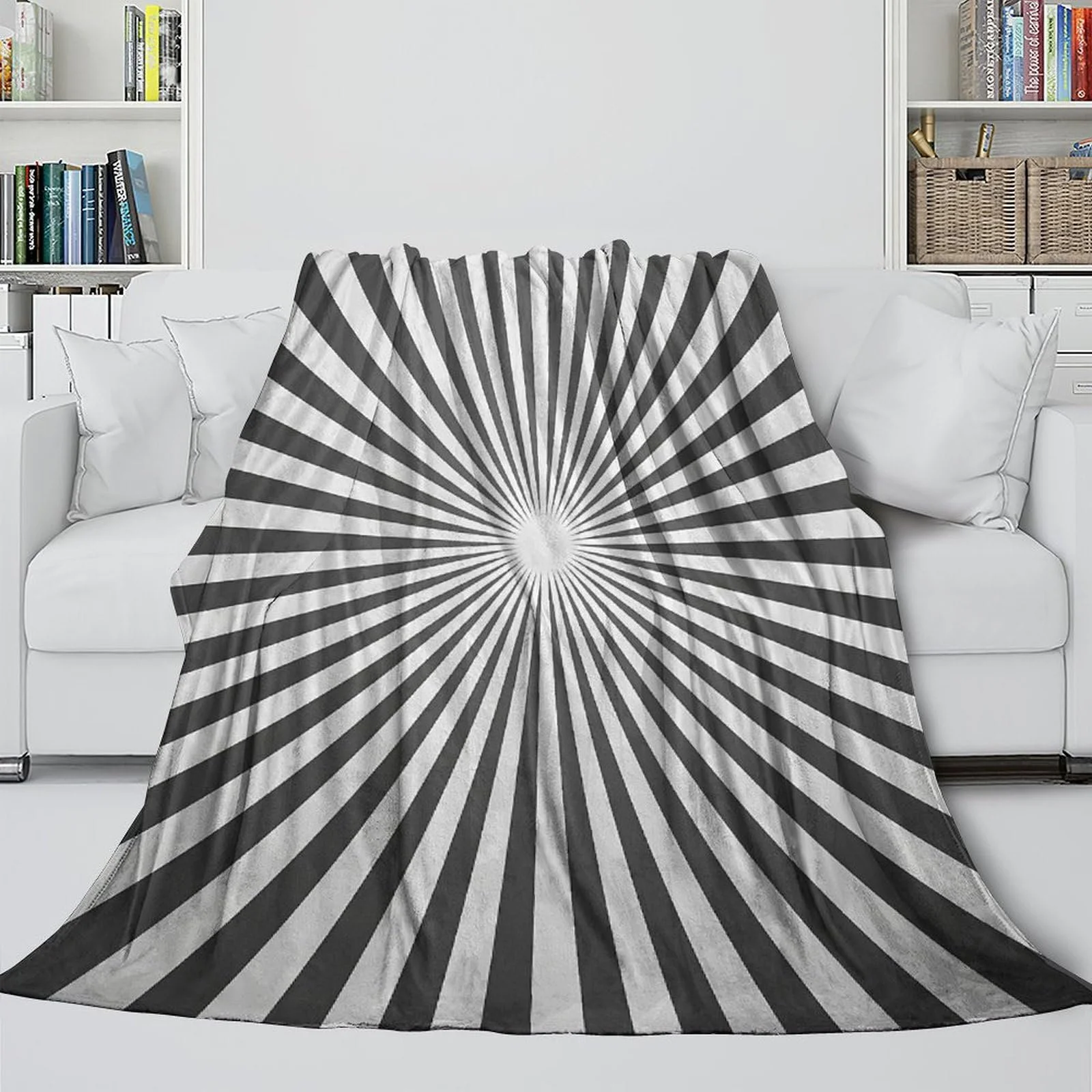 Покривало VFKLZCNYR Геометричні візерунки 3D-друк Фланель фліс 100 x 130 см, фото №4