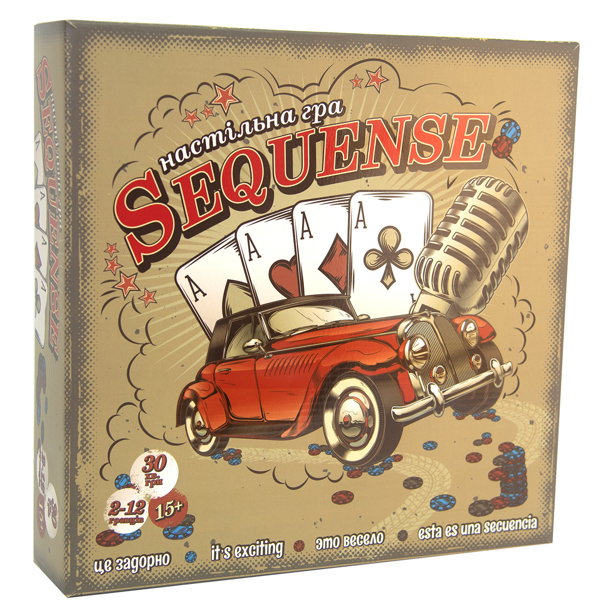 Настольная игра Strateg Sequense Сиквенс карточная на украинском языке 30361, фото №1