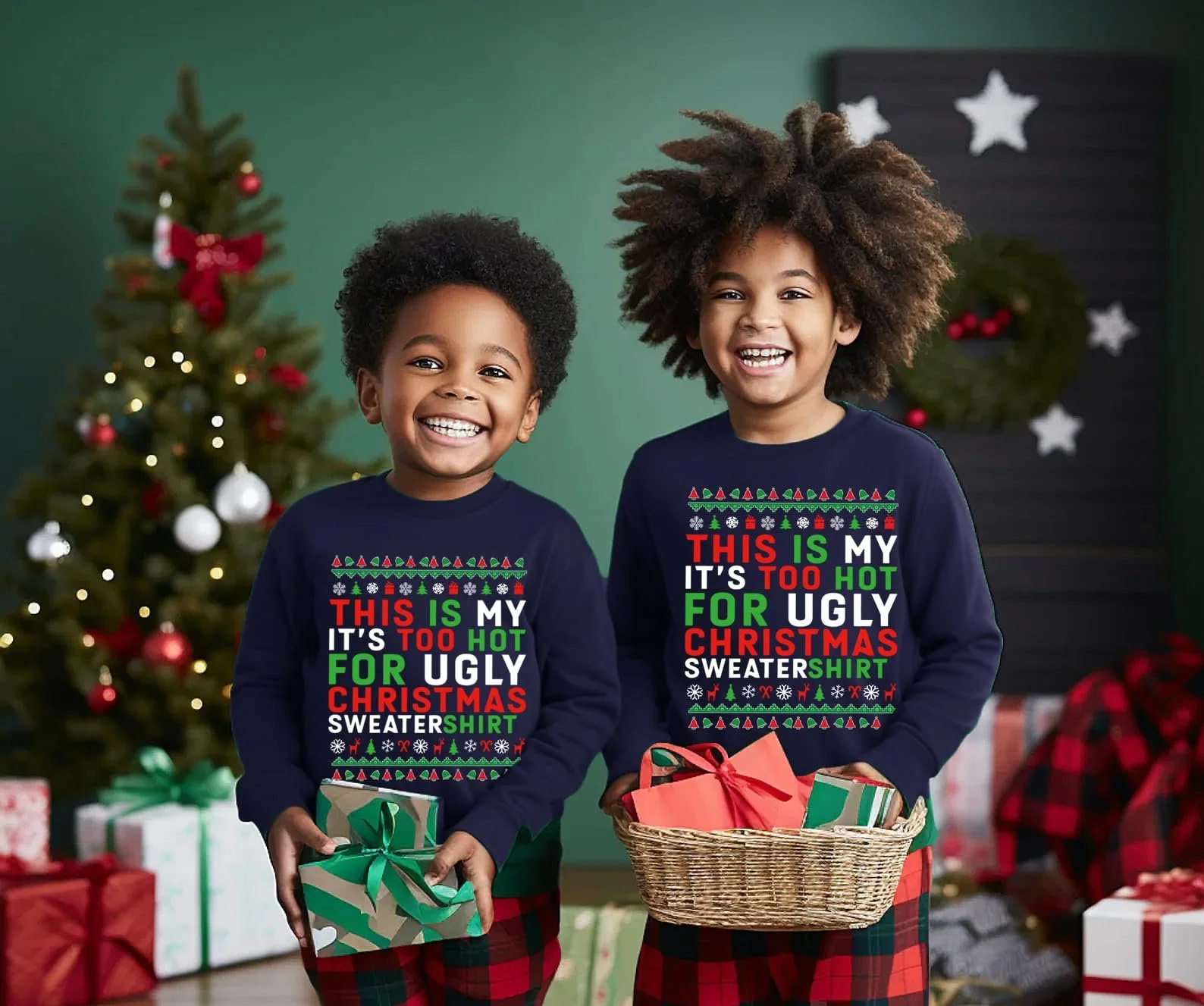 Різдвяний джемпер TCWWBB для хлопчиків та дівчаток, фото №3