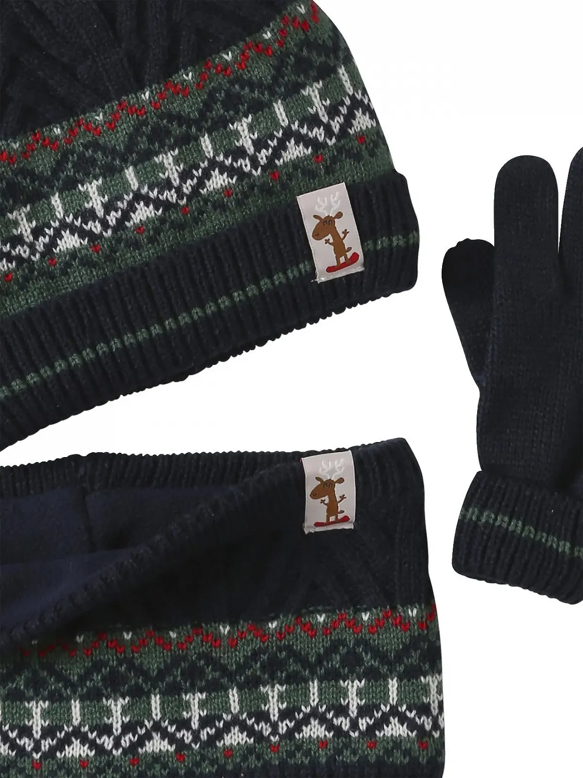 Комплект (шапка, шарф и перчатки) Vertbaudet для мальчиков, фото №2 Комплект (шапка, шарф и перчатки) Vertbaudet для мальчиков, фото №2