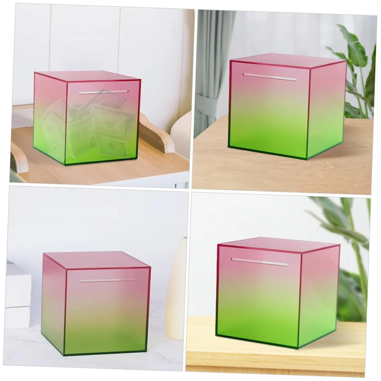 Скарбничка Acryl Прозора Акрилова Компактна з малим отвором, фото №4