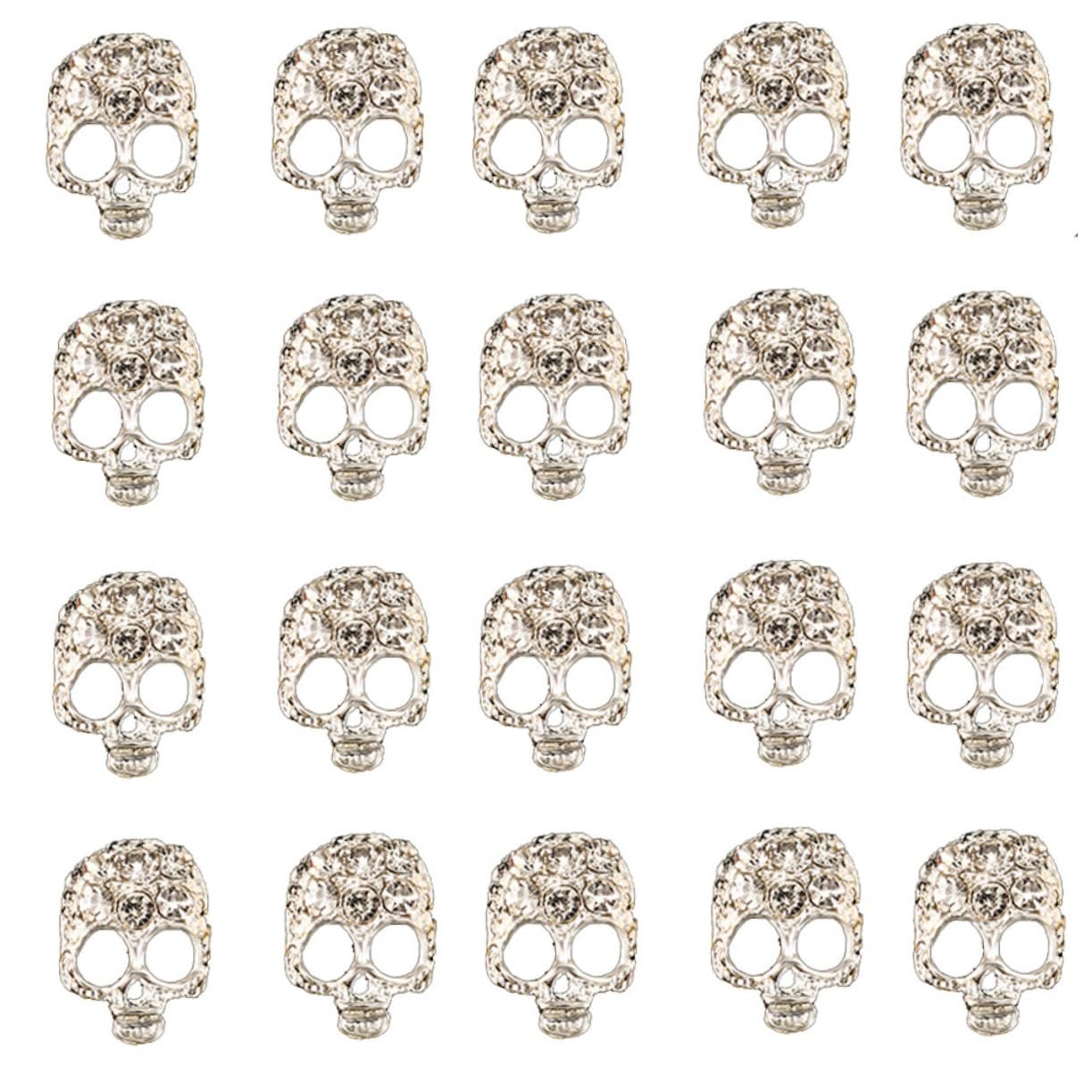 Череп Стразы для ногтей Beavorty, 40 шт., фото №4