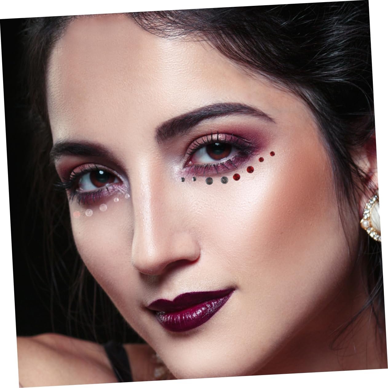 Наклейки со стразами для лица Beavorty, 5 листов, хрустальные украшения для глаз, наклейки с драгоценными камнями, наклейки для глаз со стразами, аппликации со стразами для ногтей, акрил для тела, фото №5