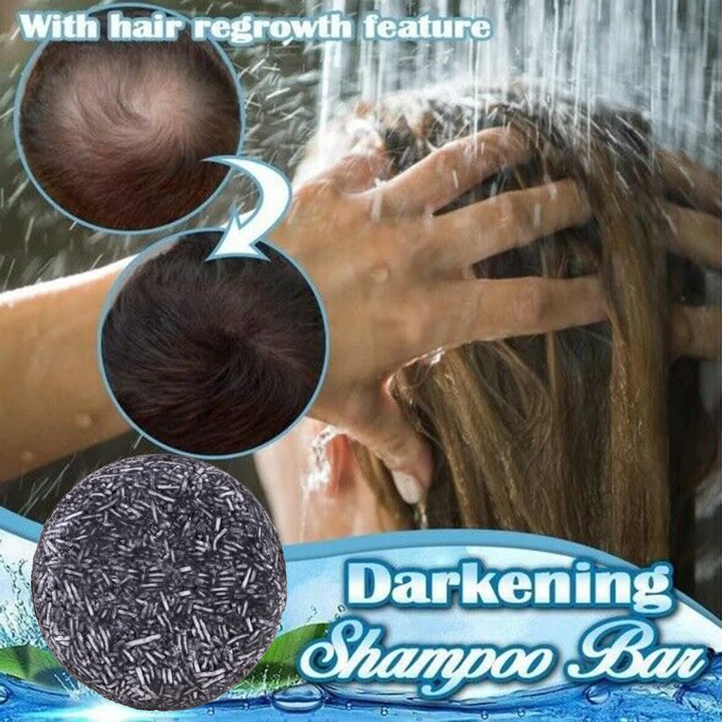 Мыло Spartan Hair Darkening Шампунь Бар Natural для седых волос (3 Шт.), фото №2