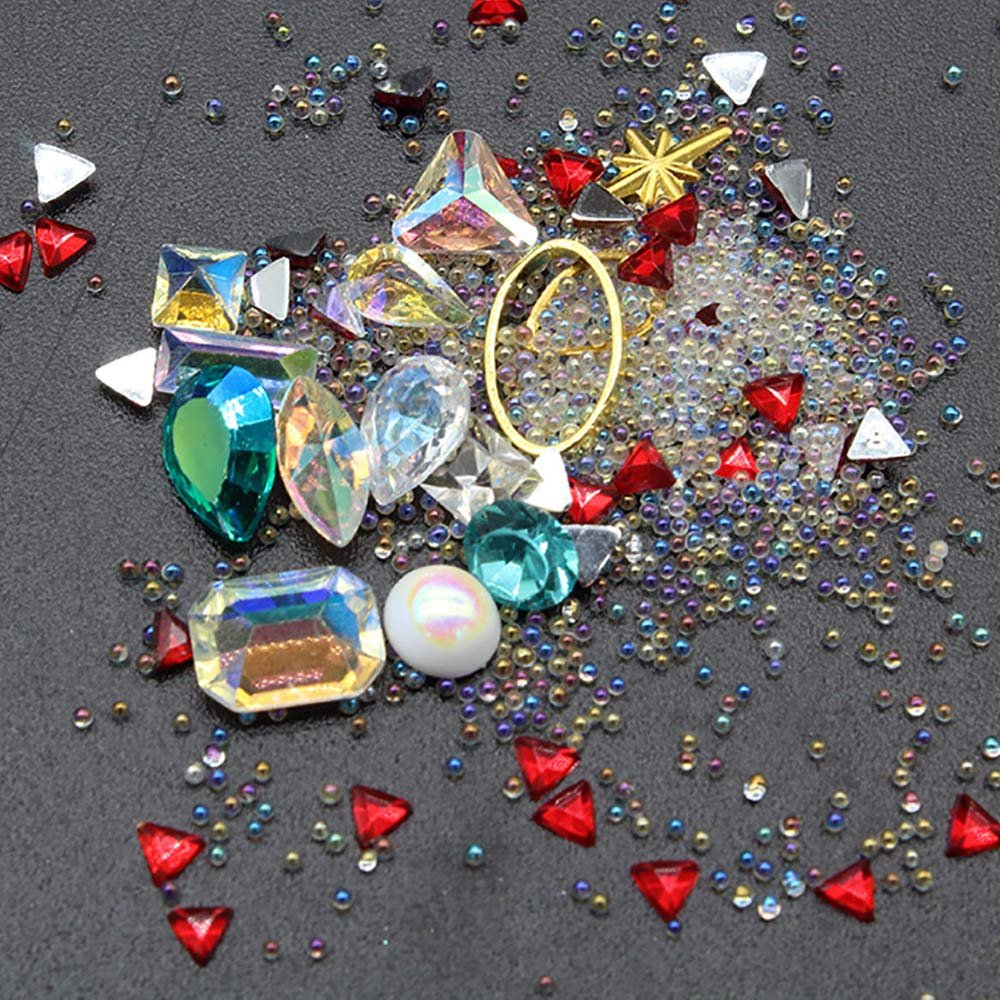 Украшения для ногтей 3D, 2 шт, металлические заклепки, стразы, фото №2