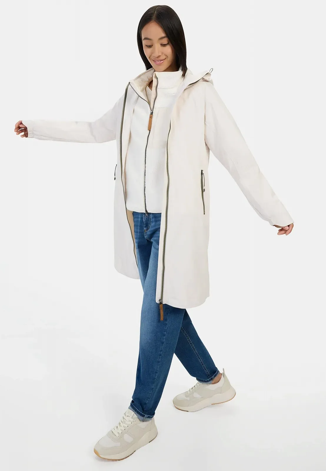 Функціональне пальто camel active Жіноче з капюшоном, фото №5 Функціональне пальто camel active Жіноче з капюшоном, фото №5