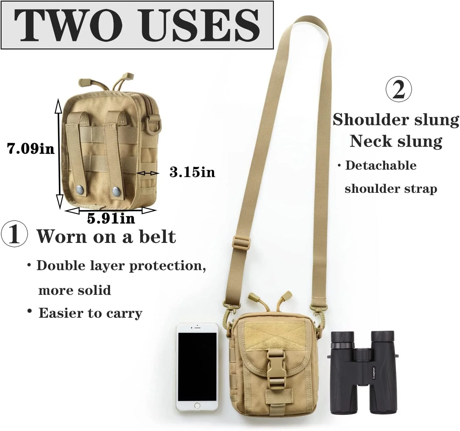 Бінокль C-eagleeye HD 10x42 IPx7 Waterproof, фото №5