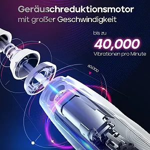 Электрическая звуковая зубная щетка seago SG-2752 с датчиком давления 40000 колебаний в минуту Розовая synthetic.ua - Фото 1