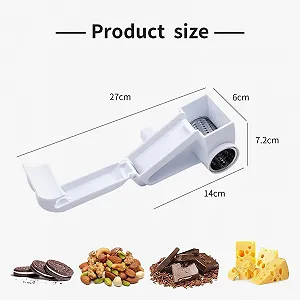 Терка з ручкою з нержавіючої сталі для твердого та м'якого сиру, гострі леза, легко миється, нековзка ручка, міцна synthetic.ua - Фото 1