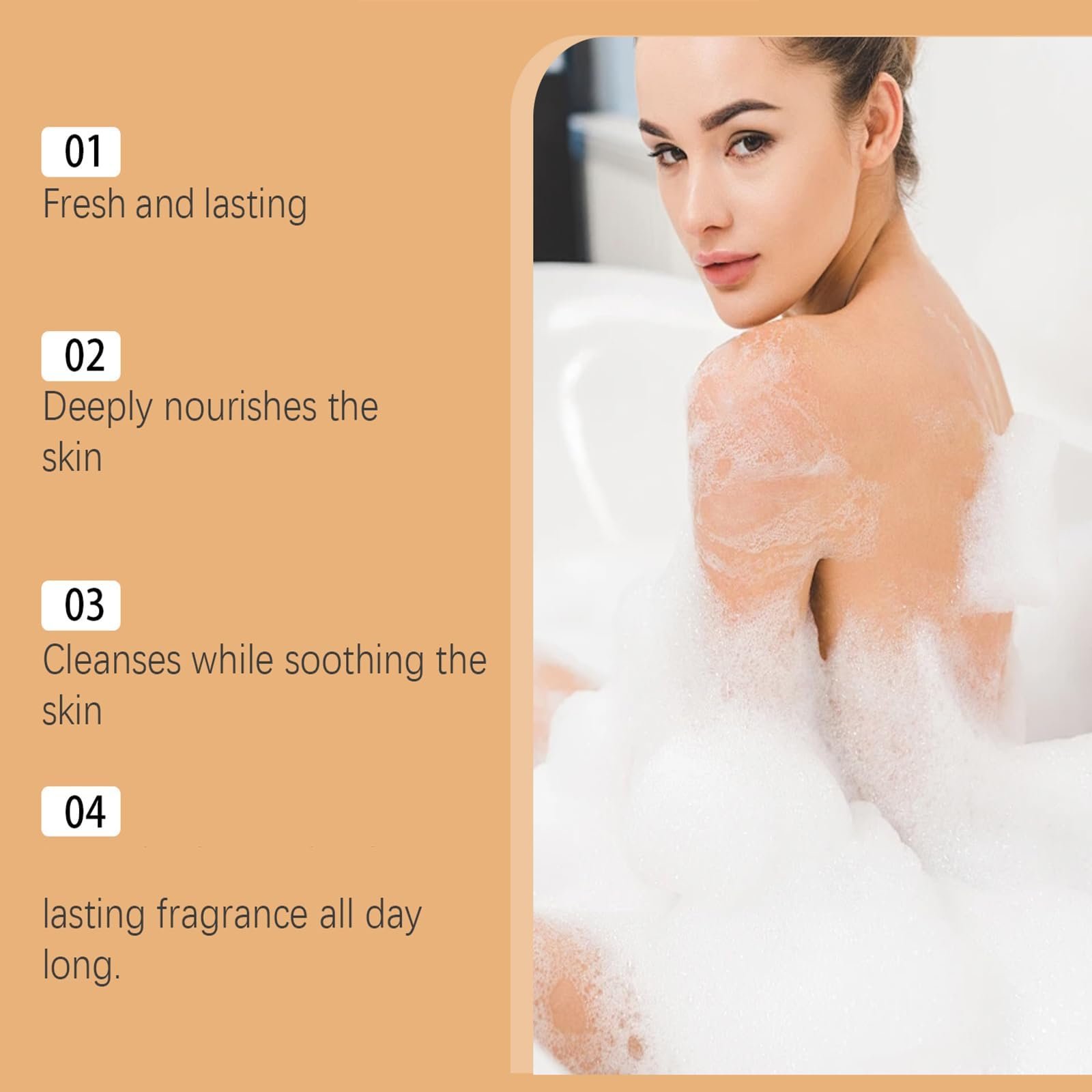 Гель для душу з вітаміном C та лимоном глибоке очищення для грубої шкіри, фото №4